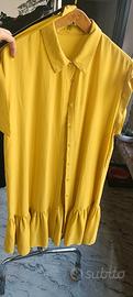 Vestito giallo ocra taglia s/m