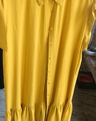 Vestito giallo ocra taglia s/m