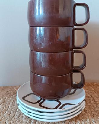 n.4 tazze tea/cappuccino vintage