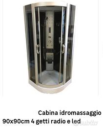 Cabina doccia idromassaggio 90x90cm  radio 