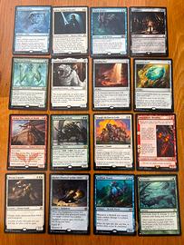Lotto 16 carte rare Magic The Gathering.