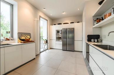 cucina moderna con elettrodomestici