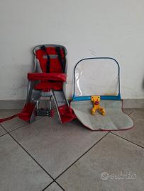 seggiolino bici piu parabrezza 