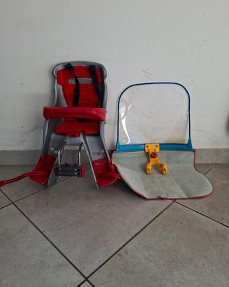 seggiolino bici piu parabrezza 