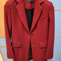 cappotto donna Zara colore Bordeaux tg. XS