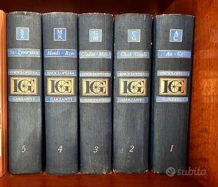 Enciclopedia Garzanti 1960 - 5 volumi