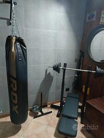 sacco da boxe più panca 