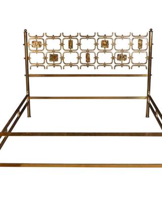 Letto in ottone Osvaldo Borsani-Arnaldo Pomodoro