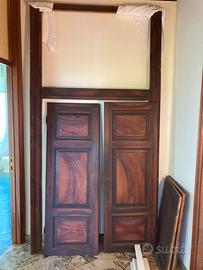 Portale ad ante armadio dispensa antico