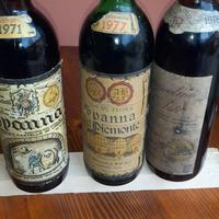 bottiglie di vino  vecchie per collezionisti