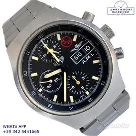 HEUER Leonidas chronograph assigned A.M.I. 3H 1983