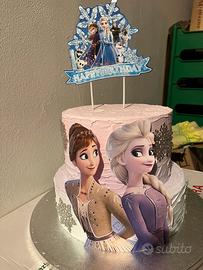 Torta finta Frozen