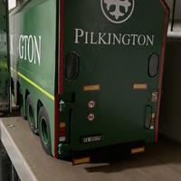 Rimorchio tre assi tappeti vetro 1:14