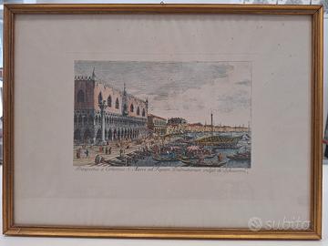 Venezia Incisione Columna S  Marci