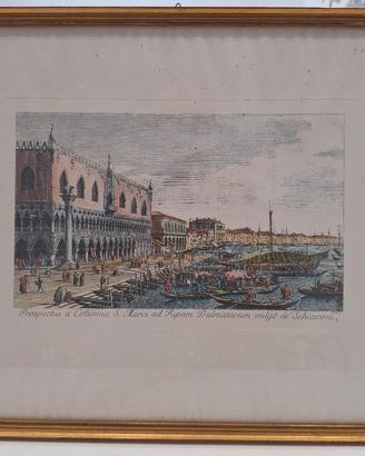 Venezia Incisione Columna S  Marci