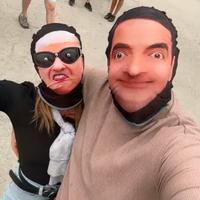 Maschera Mr Bean in tessuto Nuova sigillata