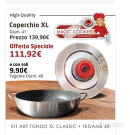 pentola nuova XL con coperchio MAgic Cooker