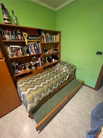Letto e libreria Man camere per ragazzi