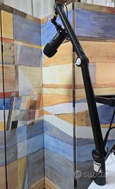 Microfono Blue Yeti nero con braccio originale Blu