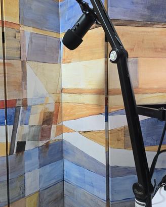 Microfono Blue Yeti nero con braccio originale Blu