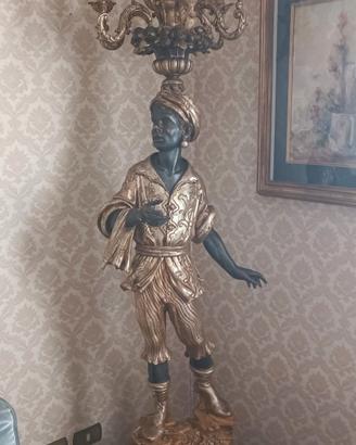 Lampadario Moro Veneziano con candelabro