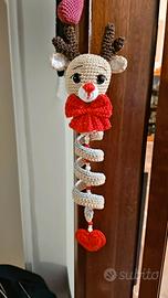 decorazione natalizia, girandola con renna 