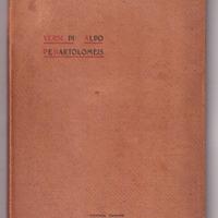 RARITA' Aldo de Bartolomeis Versi Chieri (To) 1903