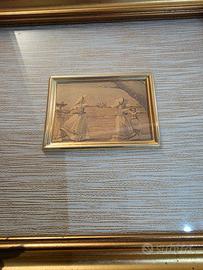 QUADRI SU FOGLIA ORO