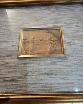 QUADRI SU FOGLIA ORO