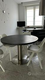 Tavolo rotondo di design cm 115 con 4 sedie