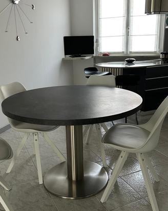 Tavolo rotondo di design cm 115 con 4 sedie