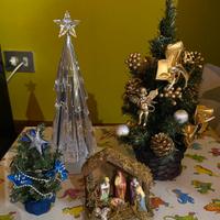 Alberi di Natale piu casina Presepe