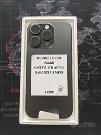 iPhone 16 pro 256gb black titanium