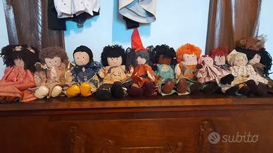 collezione 11 bambole anni 90