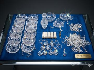 Ricambi set pezzi per Lampadario Cristallo Epoca