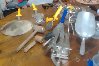 Kit Utensili da Pizzeria ecc. in Acciaio Profe