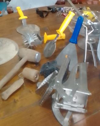 Kit Utensili da Pizzeria ecc. in Acciaio Profe