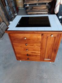 mobile cucina con fuochi a induzione 