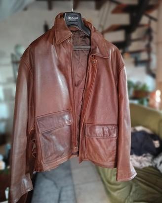 giaccone pesante in pelle