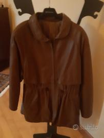 giacca lunga in pelle 