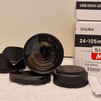 SIGMA 24-105 F4 DG OS HSM  Art x NIKON