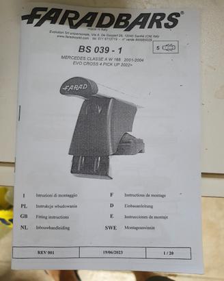 Kit portapacchi Farad BS 039 Mercedes A Evo Cross