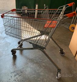 Carrello spesa supermercato 125 lt acciaio zincato