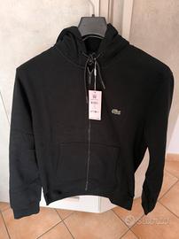 FELPA CON CAPPUCCIO E ZIP LACOSTE ORIGINALE 