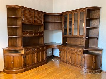 Mobile soggiorno in legno massello rovere