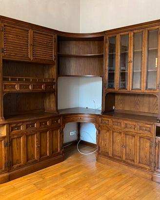 Mobile soggiorno in legno massello rovere