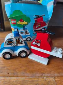 Lego Duplo Fire helicopter&Police car