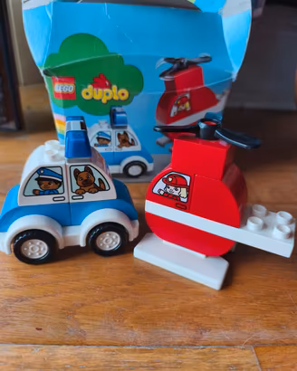 Lego Duplo Fire helicopter&Police car