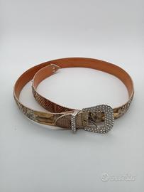 cintura donna in vero pitone originale 