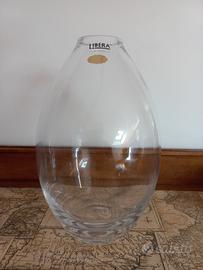 Vaso in cristallo di Boemia, marca Libera, Czech